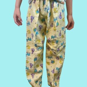 Deadstock Vintage Kids Pyjama Pants Flannel Elastic Waist